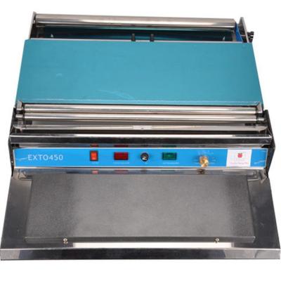 China Food packing Stainless Steel Cling Film Tray Wrapping Sealer for sale