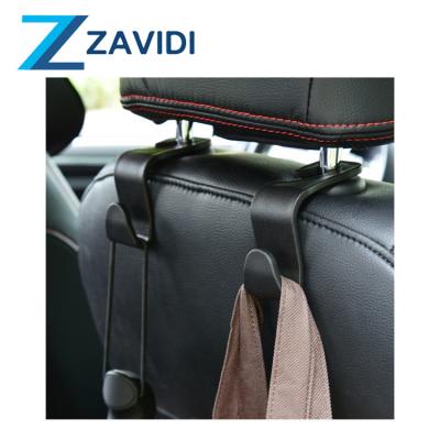 China Car Seat Convenient Double Hangers Vehicle Hanging Auto Headrest Bag Hook Of Things for sale