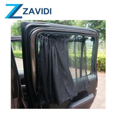 China Lowest Temperature Elastic Cheap Stretch Black / Sunblock Two Layers Auto Window Curtain Luxury Car Curtains for sale