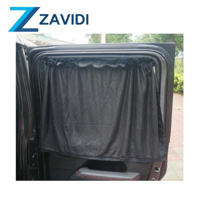 China Lower Temperature Sun Block / Sunblock 2 Layer Car Window Shade Curtain Removable UV Proof for sale