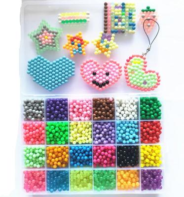 China Toy Puzzle Mixed Water Fuse Material Eco-friendly Educational Beads Perler Beads Diy Educational Beads for sale