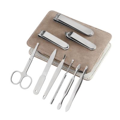 China Professional Clipper Kit Cheap Manicure Pedicure Kit Set Nail Scissors Clippers Cutter Manicure Tool Kit 9pcs Nail Care Daily Tools for sale