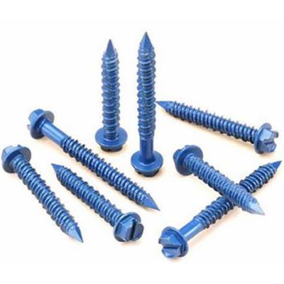 China Flat Head Flat Head Hex Head Concrete Screws Custom Screw Thread Nails for sale