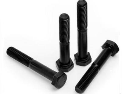 China High Tensile Carbon Steel Black Oxide Hex Head Bolts Grade 10.9 12.9 Astm A490 for sale