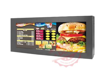 China 74W Metal Material LCD AD Display High Definition For Airports / Station for sale