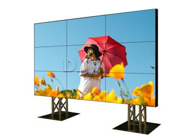 China 500 Nits Brightness video wall monitor, RJ45 Loop Daisy Chain Video Wall 3.5mm Width 7x24hours for sale