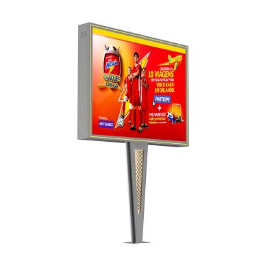 China Alto brillo 8000 nits IP65 p6 LED pantalla de pantalla digital de dos lados cartelera de publicidad exterior en venta