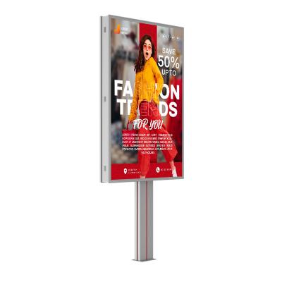 China Fácil de instalar impermeable IP65 p6 8000nits sistema de acero 4G publicidad al aire libre cartel LED con HDMl en venta