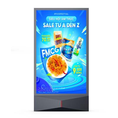 China Eenvoudige installatie IP65 waterdicht P4 P5 P6 P8 P10 mupi digitaal led digitaal signage display Te koop