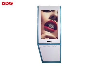 China Multi touch laser projector cd advertising screens , free standing digital display kiosk for sale