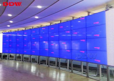 China 55 inch LED curved videowall Samsung lcd display wall 3.5mm super narrow bezel 1080p resolution for sale