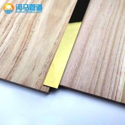 China Factory Hot Sale Modern 304 Stainless Steel Sheet 10mm 12mm Rose Gold Hairline Mirror Polished Floor Tile Decorative Trim Bathroom for sale