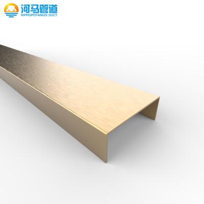 China Free Sample Modern L Flexible Curved U V W T Shape Metal Wall Corner Stainless Steel Profile U Channel Edge Tile Factory Trim For Wall for sale