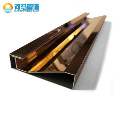 China Foshan modern factory specializing in stainless steel metal edging with light edge led tile tirm for sale