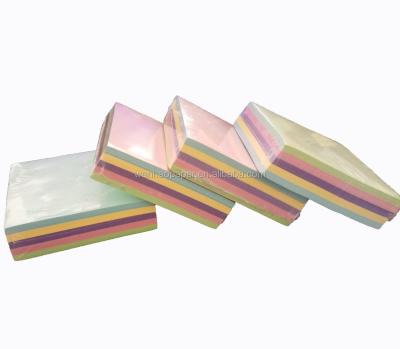 China ANTISTATIC Pastel Stick Note Paper Cube Stick Note Paper 9x9cm for sale