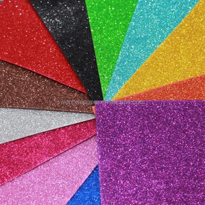 China Anticurl Low Price Glitter Crafts Thin Crafts EVA Foam Sheets / Foam Colored Paper for sale