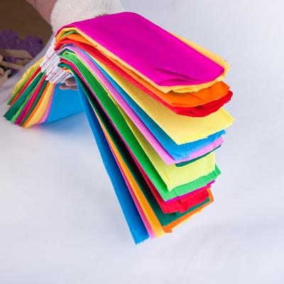 China Color Anticurl Crepe Paper In Rolls For Flowers Wrapping , Crepe Paper Flowers for sale