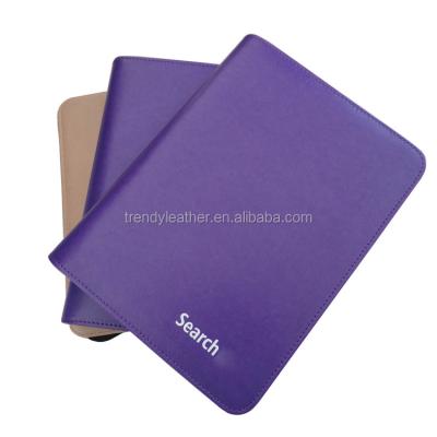 China PU Custom Design A5 Purple Discoloration PU Leather Diary Cover Folder Folder for sale