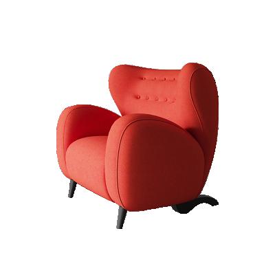 China Contemporary furniture luxury simple modern cotton home sofa lamb cashmere leisure lounge imitation chair for sale