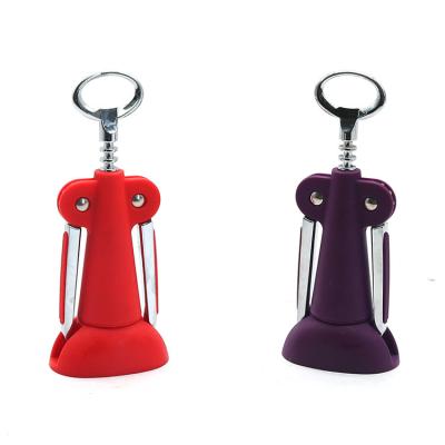 China Top Sale Guaranteed Quality Screwpull Wine Base Bottle Opener of Zinc Alloy and Plastic for sale