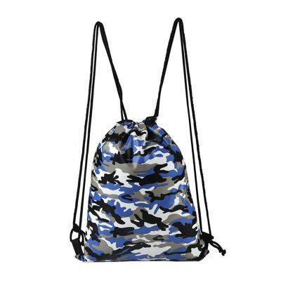 China Sportpack Unisex Waterproof Camouflage String Gift Personalized Cosmetic Drawstring Bag For Promotion Outdoor Travel for sale