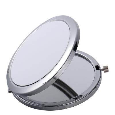 China Handheld Fashion Peisonalized High End Custom Promotional Round Foldable Cosmetic Mirror For Women Gift for sale