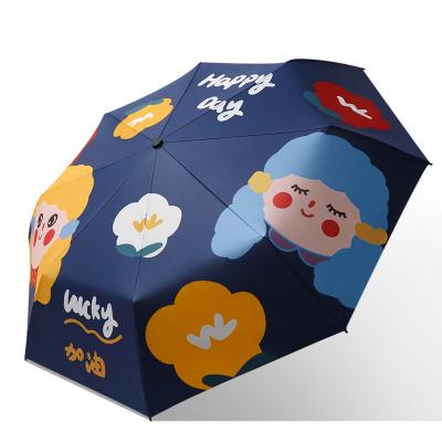 China Portable Promotional NF Automatic Umbrella Umbrella 3 Folds Custom Printing Windproof Advertising Contract for sale