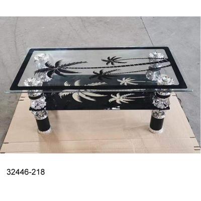 China 32446-218 modern cheap glass coffee table for sale