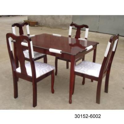 China Wooden Dining Set Queen Anne 5pcs Dining Set 30152-6002 for sale