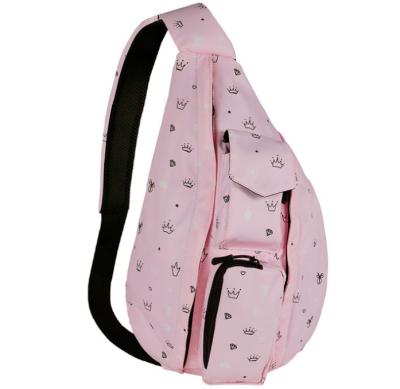 China Fashion Women Printed Cross - Body Shoulder Bag Travel Backpack Sling Bag for sale