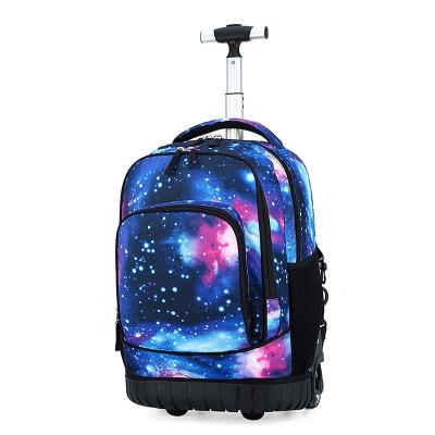 China New Fashion Trolley School Wheel Bearing Waterproof Backpack For Students for sale