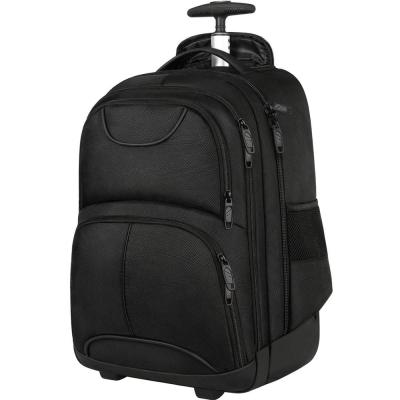 China Waterproof Rolling Backpack Rolled Multifunctional Laptop Backpack Bag High School Trolley Backpack for sale