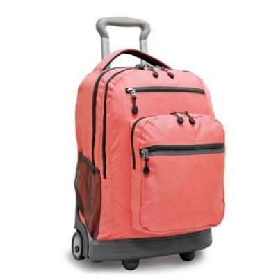 China 20 inch anti-theft rolling laptop backpack, trolley wheeled backpack bag wholesale for sale