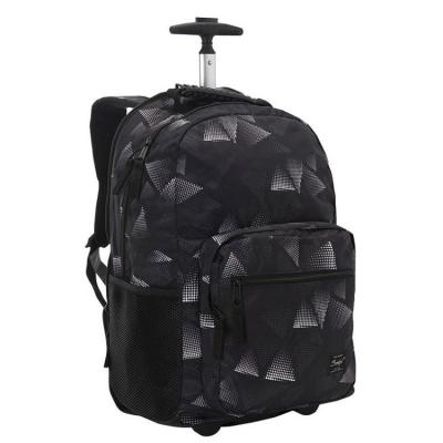 China Anti Theft OEM Printed Bagpack Laptop Trolley School Bag , Trolley Backpack With Wheels for sale