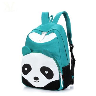 China Cute Panda Vintage Rucksack School Bag Fashion Waterproof Saddlebags for Kids, Mochila Vintage for sale