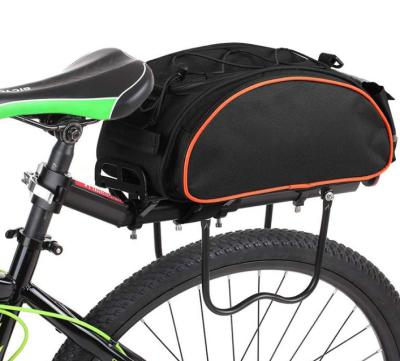 China Waterproof Trunk Bag Bicycle Trunk Bag Saddle Bag Cycling Mountain Bike Seat Rack Trunk Rear Back Bag for sale