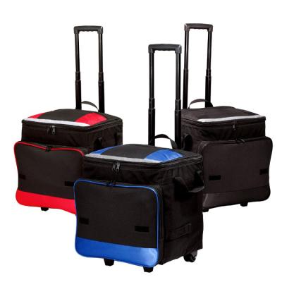 China 48 Box Waterproof Capacity Folding Wheeled Cooler Bag for sale