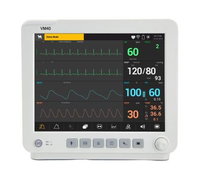 China Animal 12.1inch Touch Screen 6 Multiparameter Patient Monitor Cardiac Monitor Veterinary Monitor for sale