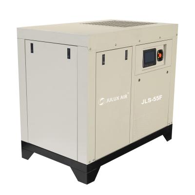 China Julux Lubricated Air 400V 60 Hz 55KW 70 HP Industrial Rotary Screw Air Compressors in Saudi Arabia for sale