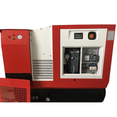 China Lubricated NO MOQ 7.5KW 10HP Julux Screw Air Compressor With Air Tank And Dryer Inside For Industrial Equipment for sale