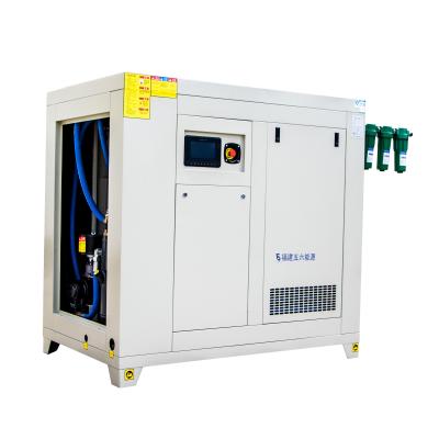 China 7.5kw 10 Hp 1.6mpa Lubricated Low Noise Compressor High Pressure Electric Compact Air Compressor For Laser Machine for sale