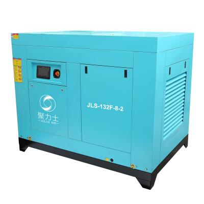 China Horizon Lubricated Medium Pressure 132 Kw 180 HP 8Bar Two Stage Rotary Screw Air Compressor Custom Made for sale