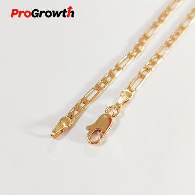 China FASHIONABLE Necklace FIGARO CHAIN ​​Restraint Chain Titanium Gold Plated Brass Jewelry Trendy Ornaments NB00009WC for sale