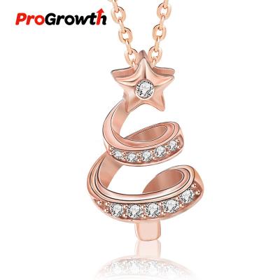 China Romantic Silver Necklace S925 Lucky Star Christmas Tree Clavicle Chain Gift NS10033 for sale