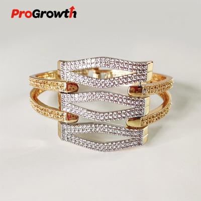 China Gold FASHIONABLE Bangle Bracelet Zircon Snap Buckle 360 ​​Degree Fish Closure Part Fashion Jewelry Ornaments Wholesale for sale