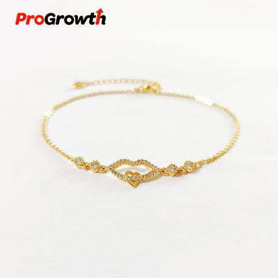 China Wholesale Zircon Anklet Lips Foot Chain FASHION Gold Plated Jewelry Ornament AB500008WG for sale