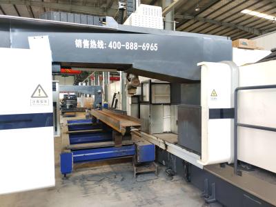 China Metal Pipe H Beam Laser Cutting Machine For Angle And Channel Profile Steel for sale