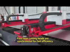 Multi Beam Coil Sheet Laser Cutting Machine With Decoiling And Leveling System