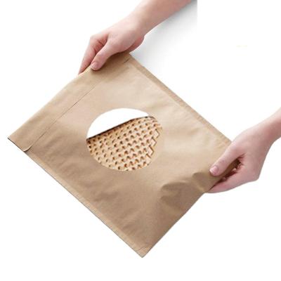 China Brown Compostable Kraft Biodegradable Honeycomb Self Seal Recyclable Crash Resistance Shipping Bags for sale