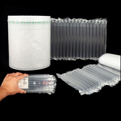 China PE+PA Good Quality Packing Material (Nylon) Air Column Shockproof Damping Film Roll Up Wine Red Air Column Bag for sale